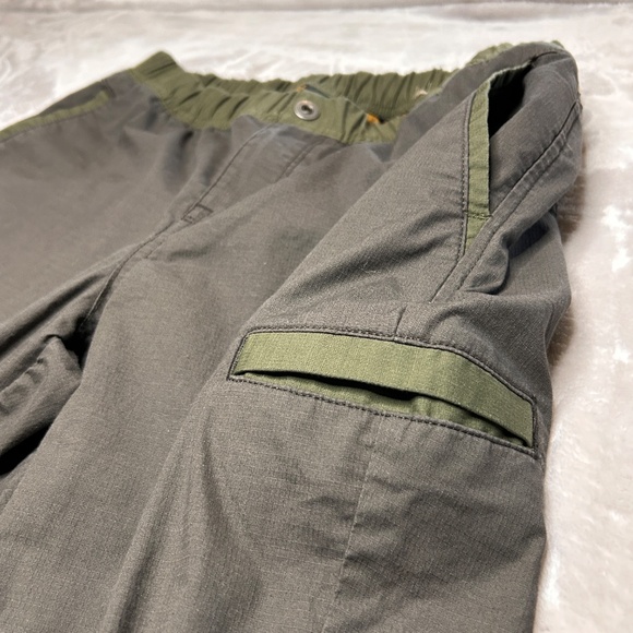 Prana Double Peak Jogger Pants Womens 10 Gray Green Cargo Hiking Stretch Organic - Picture 4 of 13